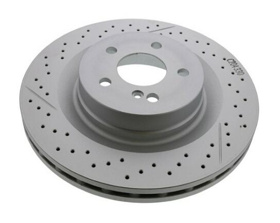 Mercedes Disc Brake Rotor - Rear (330mm) (Cross-Drilled and Slotted)